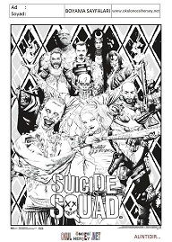 suicide-squad boyama sayfaları